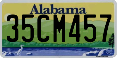 AL license plate 35CM457
