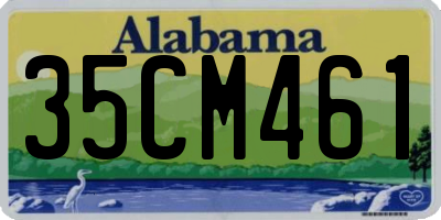AL license plate 35CM461