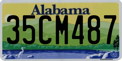 AL license plate 35CM487