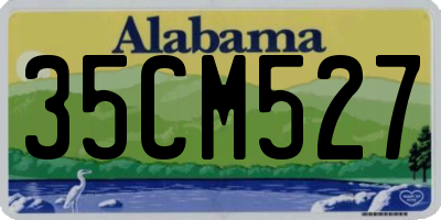 AL license plate 35CM527