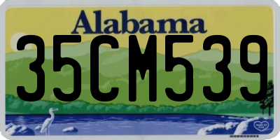 AL license plate 35CM539
