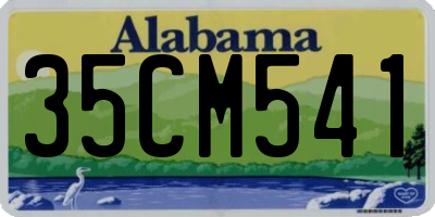 AL license plate 35CM541