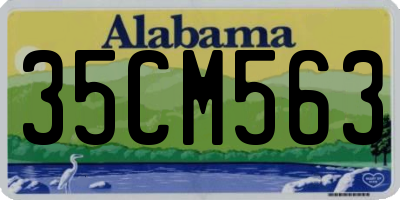 AL license plate 35CM563