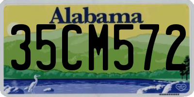 AL license plate 35CM572