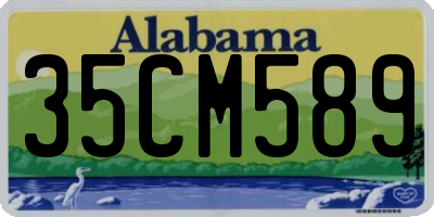 AL license plate 35CM589