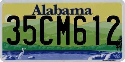 AL license plate 35CM612