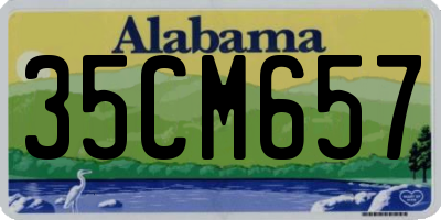 AL license plate 35CM657
