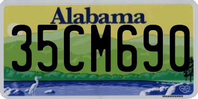 AL license plate 35CM690