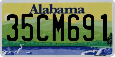 AL license plate 35CM691