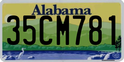 AL license plate 35CM781