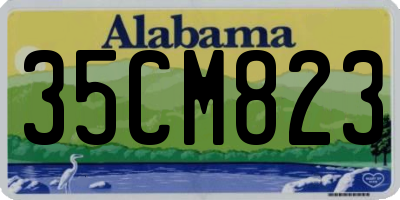 AL license plate 35CM823