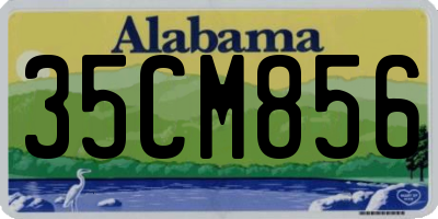 AL license plate 35CM856