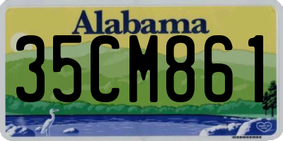 AL license plate 35CM861