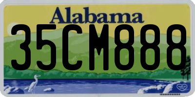 AL license plate 35CM888