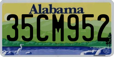 AL license plate 35CM952