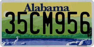 AL license plate 35CM956