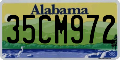 AL license plate 35CM972