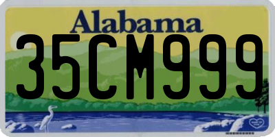 AL license plate 35CM999
