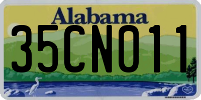 AL license plate 35CN011