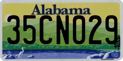 AL license plate 35CN029