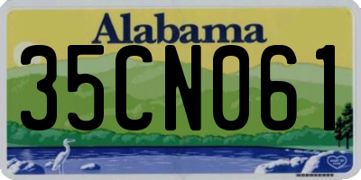 AL license plate 35CN061