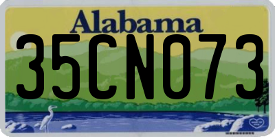 AL license plate 35CN073