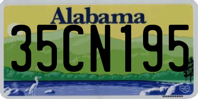 AL license plate 35CN195