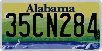 AL license plate 35CN284