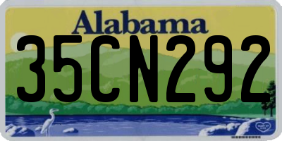 AL license plate 35CN292