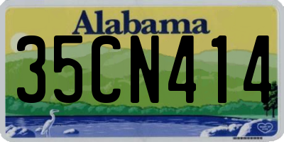 AL license plate 35CN414