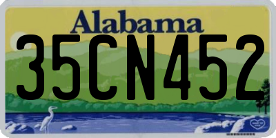 AL license plate 35CN452