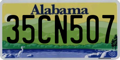 AL license plate 35CN507