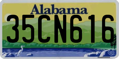AL license plate 35CN616
