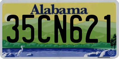 AL license plate 35CN621