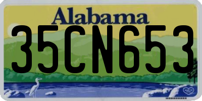 AL license plate 35CN653