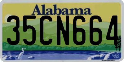 AL license plate 35CN664