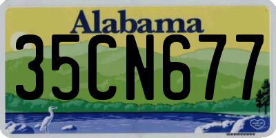 AL license plate 35CN677