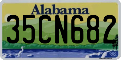 AL license plate 35CN682