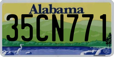 AL license plate 35CN771