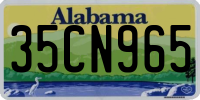 AL license plate 35CN965
