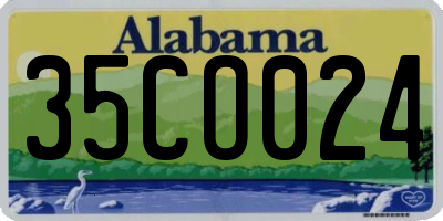 AL license plate 35CO024