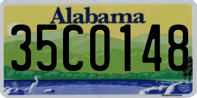 AL license plate 35CO148