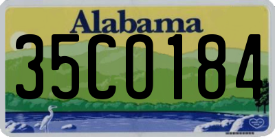 AL license plate 35CO184
