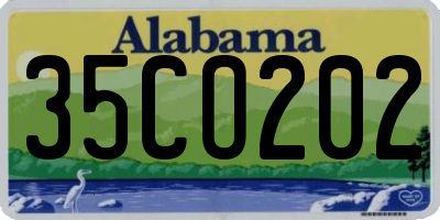 AL license plate 35CO202