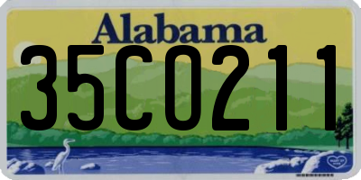 AL license plate 35CO211