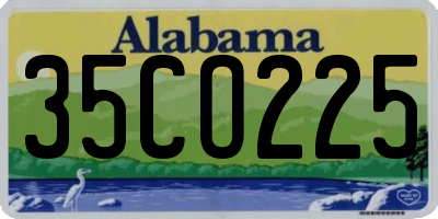AL license plate 35CO225
