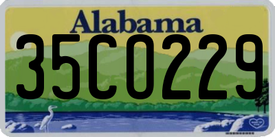AL license plate 35CO229