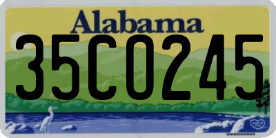 AL license plate 35CO245