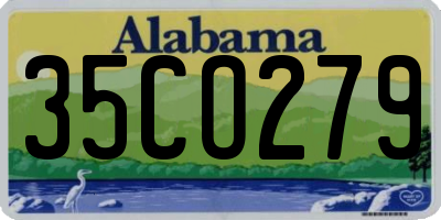 AL license plate 35CO279