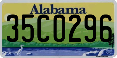 AL license plate 35CO296